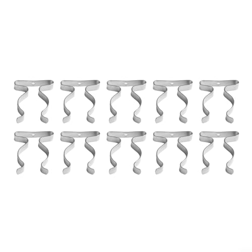 10 Pack Heavy Duty Manganese Steel Spring Terry Clips Wall Mount Tool Holders for Garage, Shed, and Workshop Organization, Fits 0.24 to 2 Inch Handles(32mm) - size: 32mm