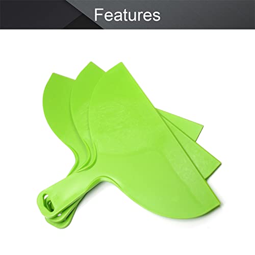 Utoolmart Putty Scraper 10" Plastic Flexible Putty Knives Spreader for Taping Drywall Wall Painting Green 3Pcs - size: 10 inch