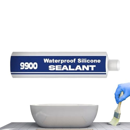 9900 Waterproof Silicone Instant Bond Flexible Sea Temperature Resistance UV-Resistant Adhesive for Roof RV Bathroom Concrete Construction Driveway Marine Window Industry Tile Floor - color: Black