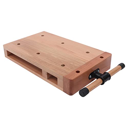 Wood Vise Workbench, Desktop Hard Woodworking Vise Workbench with Two G-type Fixing Clips Portable Smart Vice Clamps for Woodworking Chiseling, Planing, Cutting, And Graving