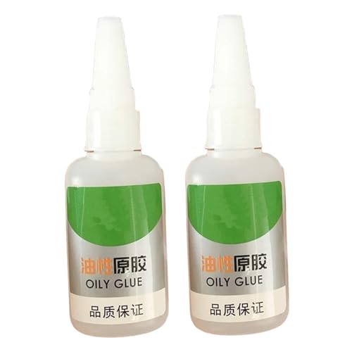 2-Pack Heavy Duty Oily Glue for Welding Plastic Wood Fabric Glass Ceramics Repair, Fast-Drying 10-25 Seconds Strong Adhesive for Household & Furniturehome Decor - color: 2PCS