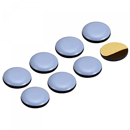 uxcell 63/64-Inch Round PTFE Furniture Sliders, Adhesive Self Stick for Wood Floors, Ceramic Tile and Carpeting 8pcs - size: 63/64-Inch