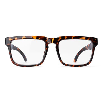 Safety Polycarbonate Polarized Sunglasses for Men and Women UV400 Protection and Includes ANSI Z87 - color: Leopard-anti Fog