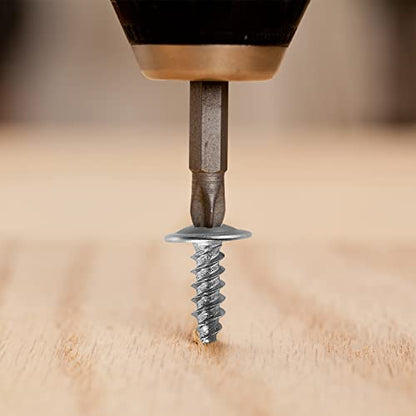 Wensilon(95 pcs)#8 Phillips Truss Head Wood Screws Stainless Steel 410 Quick Metal Self Tapping with Drywall Plastic Anchors Assortment Kit - size: Ss410 Phillips Truss Head Wood Screws