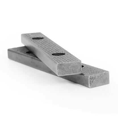 Forward 6.5 Inch Replacement Steel Jaw Plates (1 Pair) and Screws for CR60A Industry Bench Vise - size: 6.5 Inch-CR60A