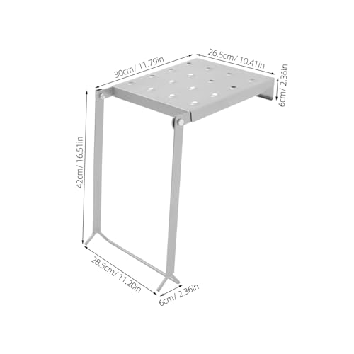 Holibanna Portable Iron Work Platform Sturdy Folding Ladder Holder Integrated Tool Tray for Easy Access Various Work Environments Platform for Home and