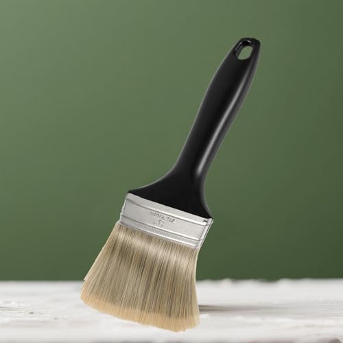 14 Ea 3 Inch Paint Brushes, Home Wall Trim House Paintbrush Bulk with Treated Plastic Handle, Cheap Paint Brushes for Wall Decor - size: 3 inches