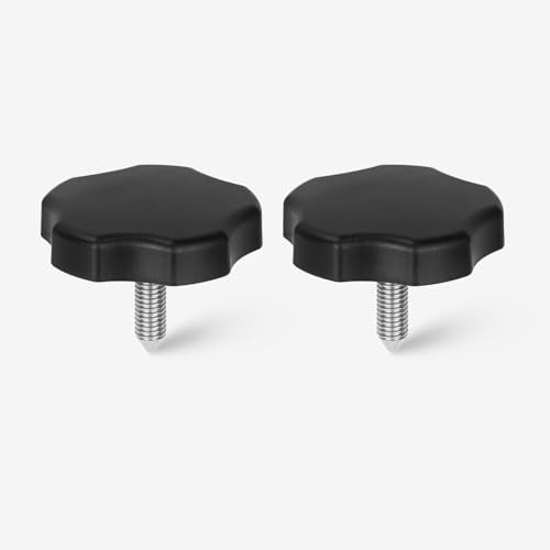 2 PCS Soft Top Window Frame Knob Screws Bolts Door Surround Knobs with Pin Compatible with for 2007-2018 Jeep Wrangler JK JKU - size: Short 2 PCS