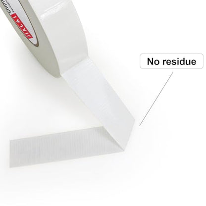JIALAI HOME Industrial Grade White Duct Tape, 1 inch x 60 yds, HeavyDuty, Flexible, No Residue, All-Weather Waterproof Tape, UV Resistant for Crafts & Home Improvement - color: White