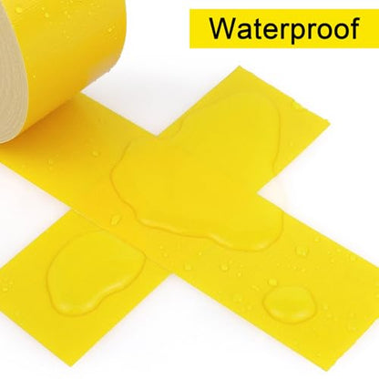BOMEI PACK Light Yellow Sticky Duct Tape Heavy Duty Strong Industrial Color Duct Tape 3.6inch x 72yds for Packing and Repairing 1Pack - color: Light Yellow