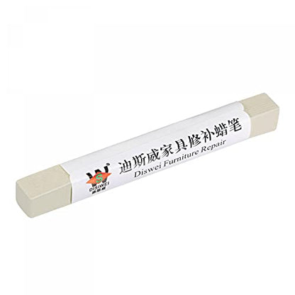 uxcell Furniture Repair Wax Filler Stick, Wood Scratch Filler Crayons Touch Up Repair Pens for Scratches Holes Floor Laminate Carpenters Tables Desks, Linen White - color: Linen White