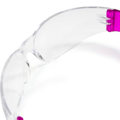 JORESTECH Safety Glasses, ANSI Z87+ Compliant, Impact-Resistant Polycarbonate Lenses, UV Protection, Anti-Scratch Coating, 12-Pack - color: Pink, Red, Yellow, Orange, Purple, Green