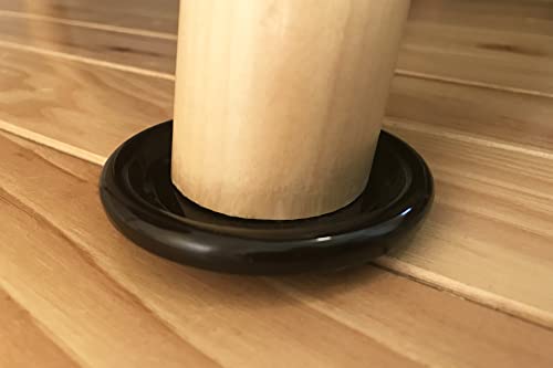 Shepherd Hardware 9091 2-Inch Carpet Base Furniture Cups, 4-Pack,Brown