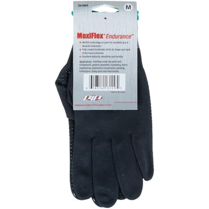 ATG 34-846T/M Maxiflex Endurance, 15G Nylon, Full Nitrile W/Micro Dot Palm, Tagged Gray M - size: Medium