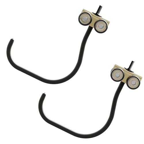 USA Based USA Based Ceiling Bike Hanger 2 Large Hooks for Fat Tire Bike Slide Mount, Sliding Garage Bicycle Storage Heavy Duty Hanging Hook 100lb Limit, Hangers for Storing Bicycles 2-Pack | Black - color: Black, size: 1 Set 2 Big Hooks