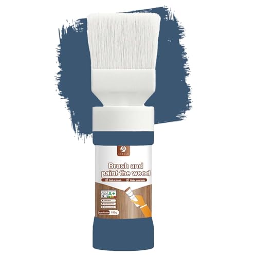 , Wood Paint No Sanding for Furniture, Cabinets, Home Decor, Eco-Friendly, Fast Drying, 6.35 Oz - 1 Pack (Navy Blue) - color: Navy Blue