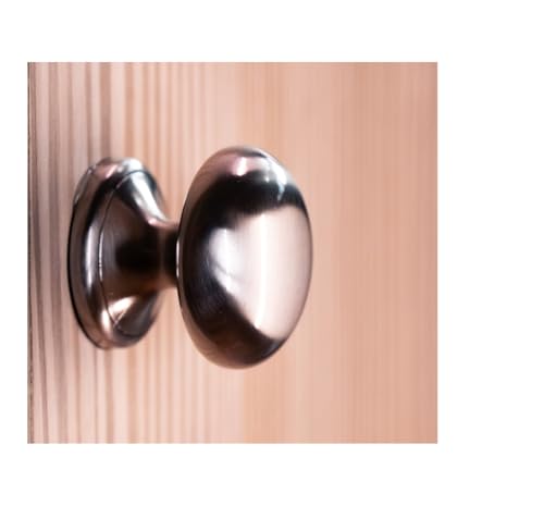 trust4care 8-Pack Brushed Satin Nickel Large Bifold Closet Door Knobs with Wide Base, Round Brass Wardrobe Folding Kitchen Cabinet Knobs, 1-1/2 Inch Furniture Drawer Pulls Handles - color: Nickel, size: Set of 8