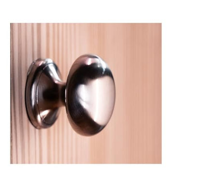 trust4care 8-Pack Brushed Satin Nickel Large Bifold Closet Door Knobs with Wide Base, Round Brass Wardrobe Folding Kitchen Cabinet Knobs, 1-1/2 Inch Furniture Drawer Pulls Handles - color: Nickel, size: Set of 8
