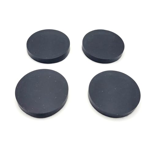 1 1/2" Round Silicone Rubber Bumper Feet 1/4" Thick Adhesive Backed Pads for Furniture Appliances and Equipment Non Slip Waterproof Spacers (12 Pack)