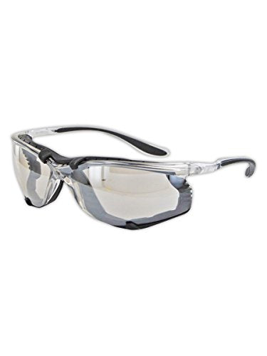 MAGID Gemstone Onyx Foam Lined Safety Glasses, ANSI Z87.1, Removable Foam Seal Blocks Dust & Debris, Anti-Fog UV Protection, Indoor & Outdoor Lens, Black Frame, 1 Pair, Y84 - color: Indoor/Outdoor Lens, size: 1 Pair