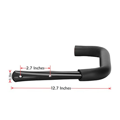 12.7 Inch Heavy Duty Large Tool Hanger, 4 Pack Wall Mounted Garage Storage Hooks, Indoor Black + Red 12.7Inches x 9.2Inches