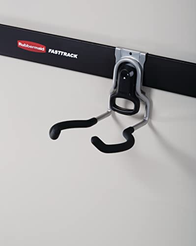 Rubbermaid Garage FastTrack Power Tool Holder Satin Nickel Wall Mounted Storage System Holds up to 50 pounds for Home/Garage/Tool Organization - size: 1 Count (Pack of 1), style: Power-Tool Hook