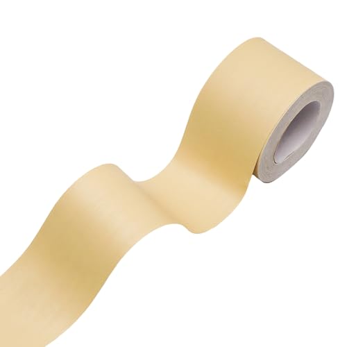 Lilaly 2 inches x 32 feet Wood Grain Repair Tape,Wood Grain Tape,Widely Used for Tables, Doors, Floor and DIY(Beige) - color: Beige Wood Grain