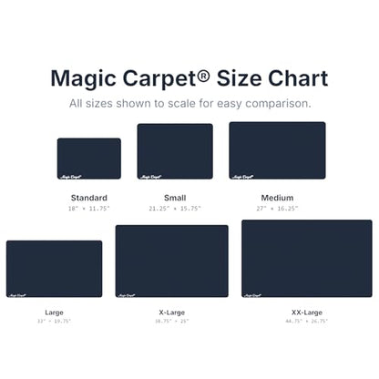 Magic Carpet® DIY Work Mat and Kneeling Pad (1-Pack) | 19.75″ × 33″ | Heavy-Duty Absorbent & Puncture-Resistant Pad for Garage, Crafts, & Gardening | Washable | Made in USA | Recycled Material - size: Large | 19.75" x 33"