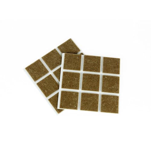 Furndiy Felt Furniture Pads for Hardwood Floors, Self-Adhesive Felt Pad for Chairs & Seat Legs, Easy Slide, Anti Scratch, Noise Stopper, Bumper & Buffer, Floor Protection - Based in USA - 1.3" x 18Pcs - size: 1.3" x 18Pcs