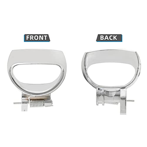 DEAL AUTO ELECTRIC PARTS Chrome Interior Door Handle, Front/Rear Passenger Right Side, with Metal Pin & Spring Replacement Kit, Compatible with 2006-2011 Chevy HHR, Replaces 19299613 20897806 - style: Right Front or Rear