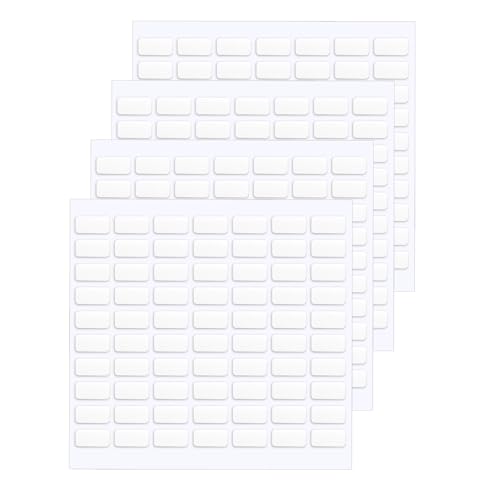 JANYUN 280 Pcs Mounting Putty, Double Sided Sticky Dots Removable Poster Putty Clear Sticky Tack for Wall Hanging Pictures Baloon Crafts No Trace Adhesive Sticky Putty for Home Office Decor (13 x8 mm) - size: 13x8mm Square 280pcs