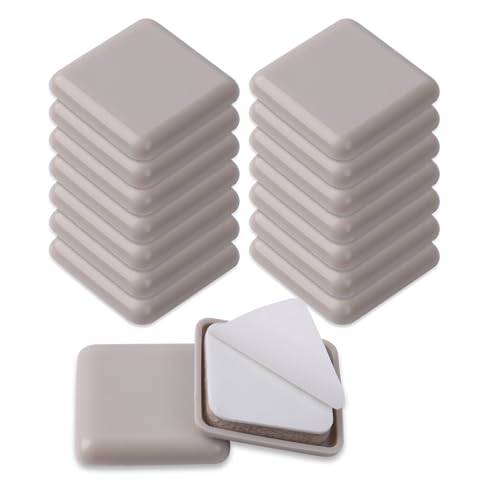 Furniture Sliders,35mm Square Table and Chair Leg Sliding Pad for Easy Moving on Carpet Hardwood (16pcs) - size: 35mm,Square