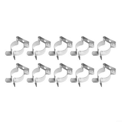 10 Pack Heavy Duty Manganese Steel Spring Terry Clips Wall Mount Tool Holders for Garage, Shed, and Workshop Organization, Fits 0.24 to 2 Inch Handles(16mm) - size: 16mm