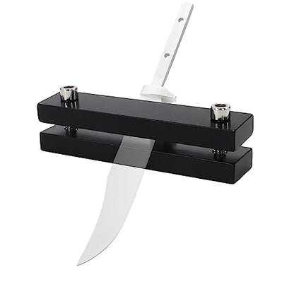 SCOTTCHEN Hardened File Guide Knife Making Tool, Hardened Metal Hardness up to 55, for Belt Sander, Knife Makers file Guide - style: Knife File Guide