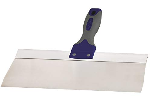 Warner 12" ProGrip Stainless Steel Drywall Taping Knife, Soft Grip Handle, 10922 - size: 12", style: Stainless Steel