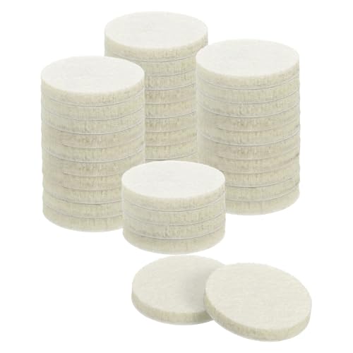 uxcell Furniture Pads, 36Pcs 1.5" - Round Self Adhesive Felt Furniture Pads, Floor Protectors for Furniture Feet Chairs Legs Hardwood Floors (Beige) - size: 1.5"
