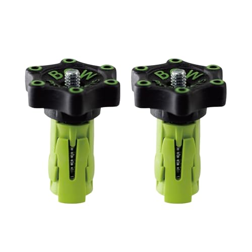 BOW Products Bench Dog Clamps - Expandable Hold Down Clamps for MFT Tables and Workbenches - Fits 3/4 Inch (19mm to 20 mm) and Includes Low-Profile, Ergonomic Knobs - Pack of 2