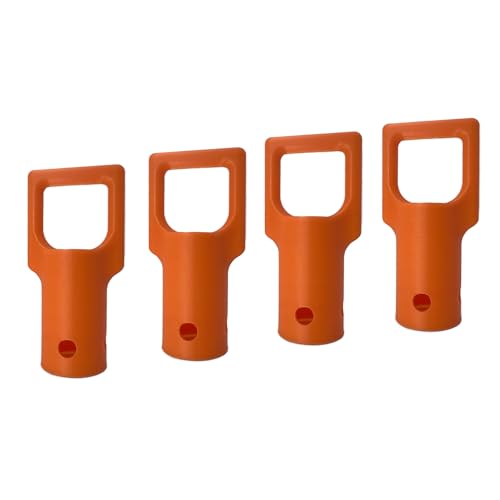 Heavy Duty Trimmer Attachment Hanger 4 Pack – Orange – Wall Mount Hooks for Garage & Shed – Fits Ryobi, Toro, Homelite, Troy-Bilt, Badger, Masterforce Weed Eater, String Trimmer, Blower, Edger Tools - color: Orange