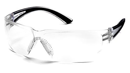 Pyramex Cortez Safety Eyewear, Clear Anti-Fog Lens With Black Temples - color: Black Temples/Clear Lens