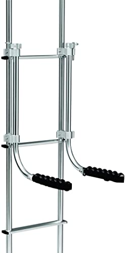 Surco A501CR Ladder Mounted Swing Away 6-Chair Rack - Compatible with all 1" Tube Van and RV/Motorhome Ladders; Brite Dipped Polished Finish