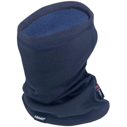 Fullsheild FR Flame Resistant Face Mask Full Cover Neck Gaiter Snood for Welding Hunting Army Military Working - color: Navy-winter Fleece
