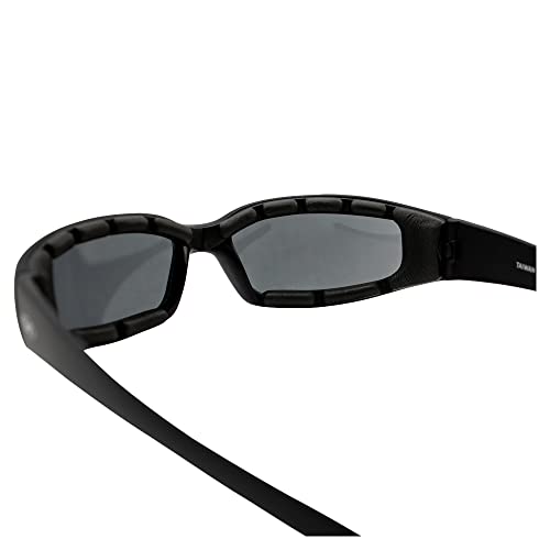 Global Vision Chicago Padded Riding Motorcycle Sunglasses For Men & Women Black w/Smoke Lens Safety - color: Smoke