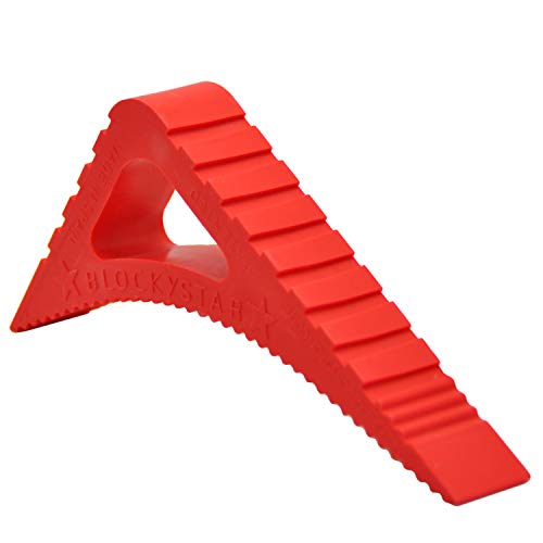 Rubber Door Stopper & Window Wedge, Award Winning Decorative Doorstop, Multi-Surface Door Stoppers for Home, Office, Schools, Made in Spain, Red - color: Red