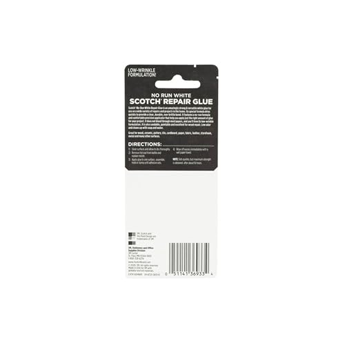 Scotch Maximum Strength All-Purpose High-Performance Repair Glue, 1.25 Oz, Dries Clear