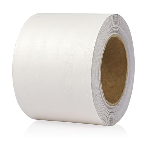 BOMEI PACK Wood Grain Repair Tape,Self Adhesive Repair Patch for Furniture, Floors, Cabinets, Windows, Doors, RV, Home Decor and DIY Projects (1, White) - color: white