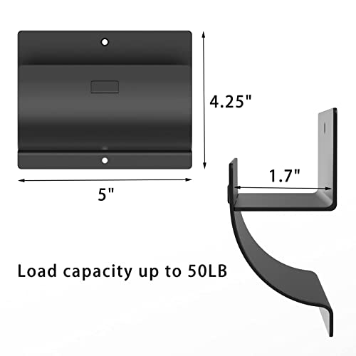 Heavy-Duty Wall Mount Ladder Hooks for Storage - Wheelbarrow Hangers for Garage Wall - 1 Pack - size: 1 P