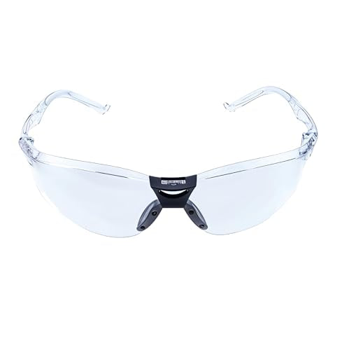 LIBUS Safety Glasses, Clear Anti-fog & Scratch, ANSI Z87.1, UV Protection, Front/Side Spark & Dust Shield, Polycarbonate Lens - size: Pack of 10