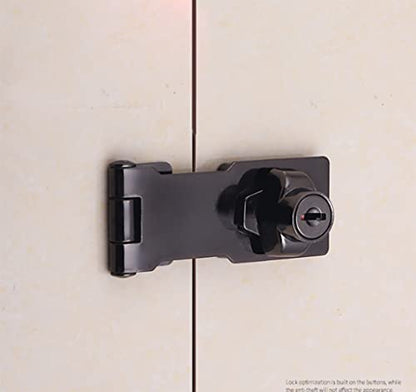 Flip Latch 3-mm Thickened Heavy Duty Hasp Safety Door Lock Gate Latches for Double Door Window Barn Closet Drawer Cabinet Garage,Stainless Steel Brushed Nickel (3 INCH-1 PCS) - size: 3 Inch-1 Pcs
