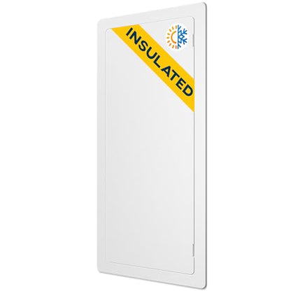 Access Panel for Drywall - 14 x 29 inch - Insulated - Wall Hole Cover - Access Door - Access Panel Drywall - Heavy Durable Plastic White - Wall Access Panel for Drywall - size: 14 x 29 Insulated