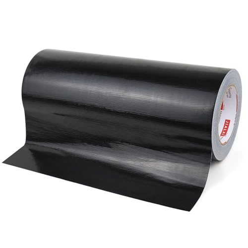 Wide Duct Tape 12 Inch, Industrial Grade 30Yards (90 ft) Wide Tape Duct, 9 Mil Heavy-Duty, Waterproof, Strong, Flexible, No Residue, for Crafts & Home Improvement (Black, 12'' x 90ft) - color: Black, size: 12'' x 90ft